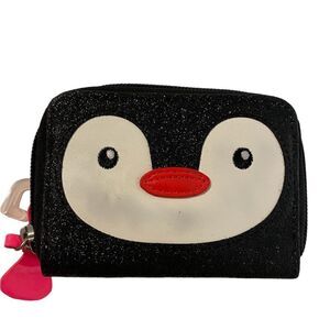NWOT Cat & Jack Girls’ Penguin Zip Wallet- Black